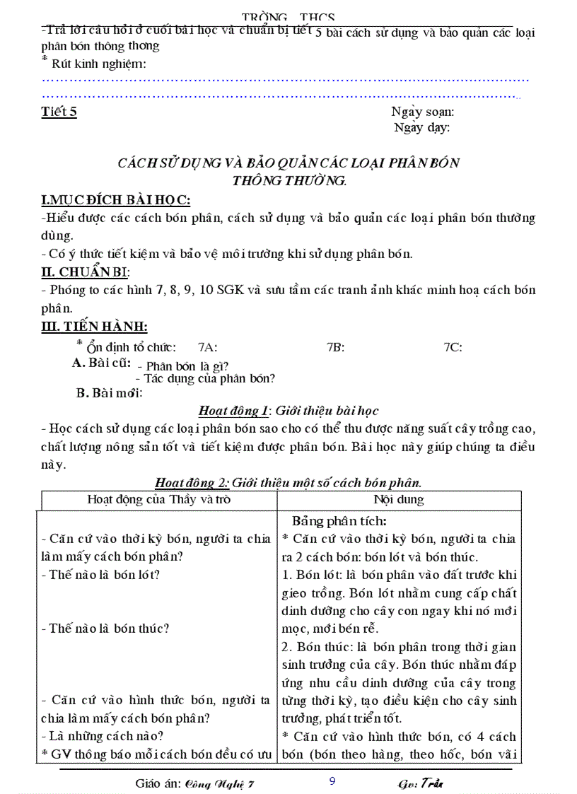 image for page Giao an cong nghe 7 da sua 2012