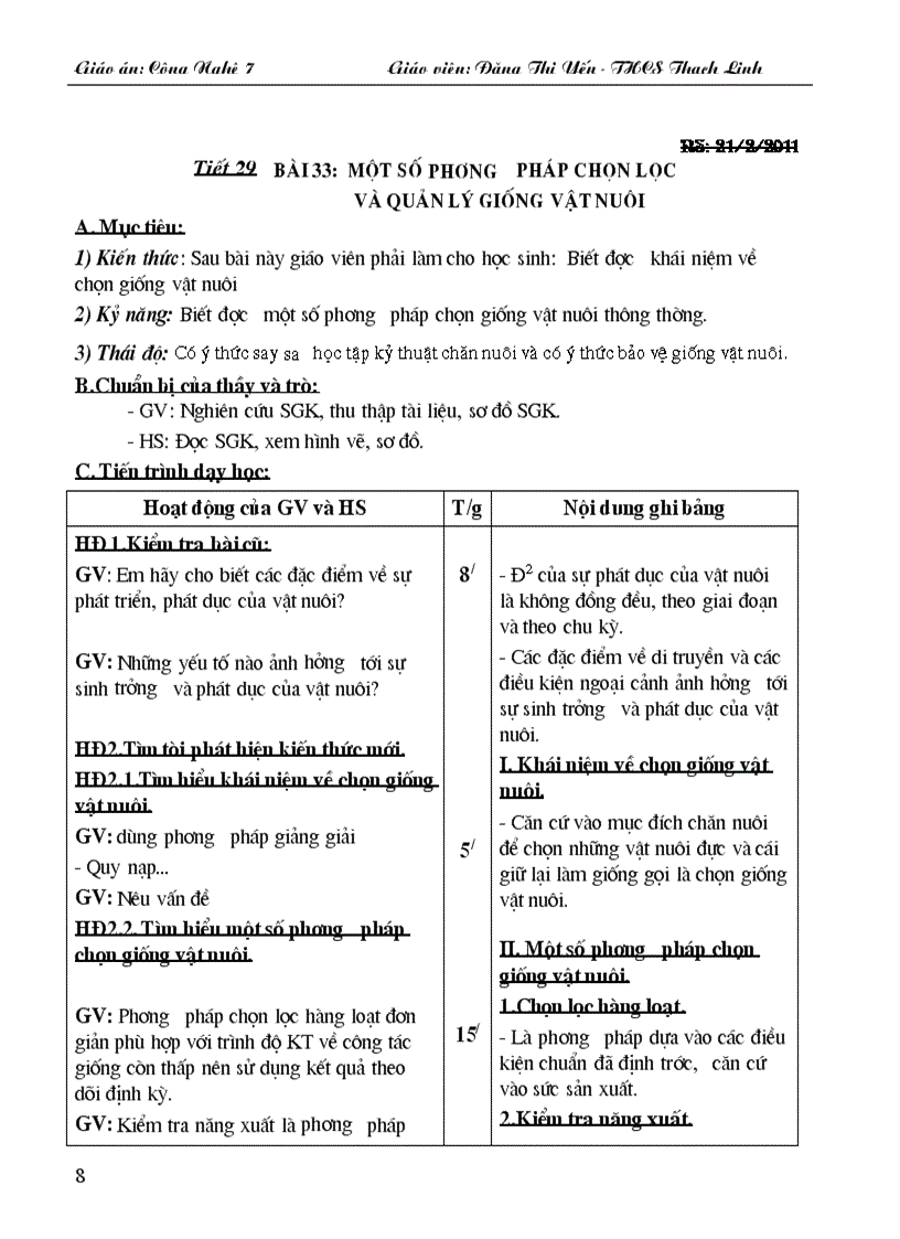 image for page Giáo án công nghệ 7 HK II