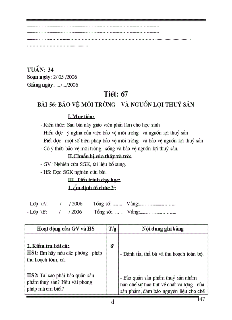 image for page Giao an cong nghe 7 hot 2011