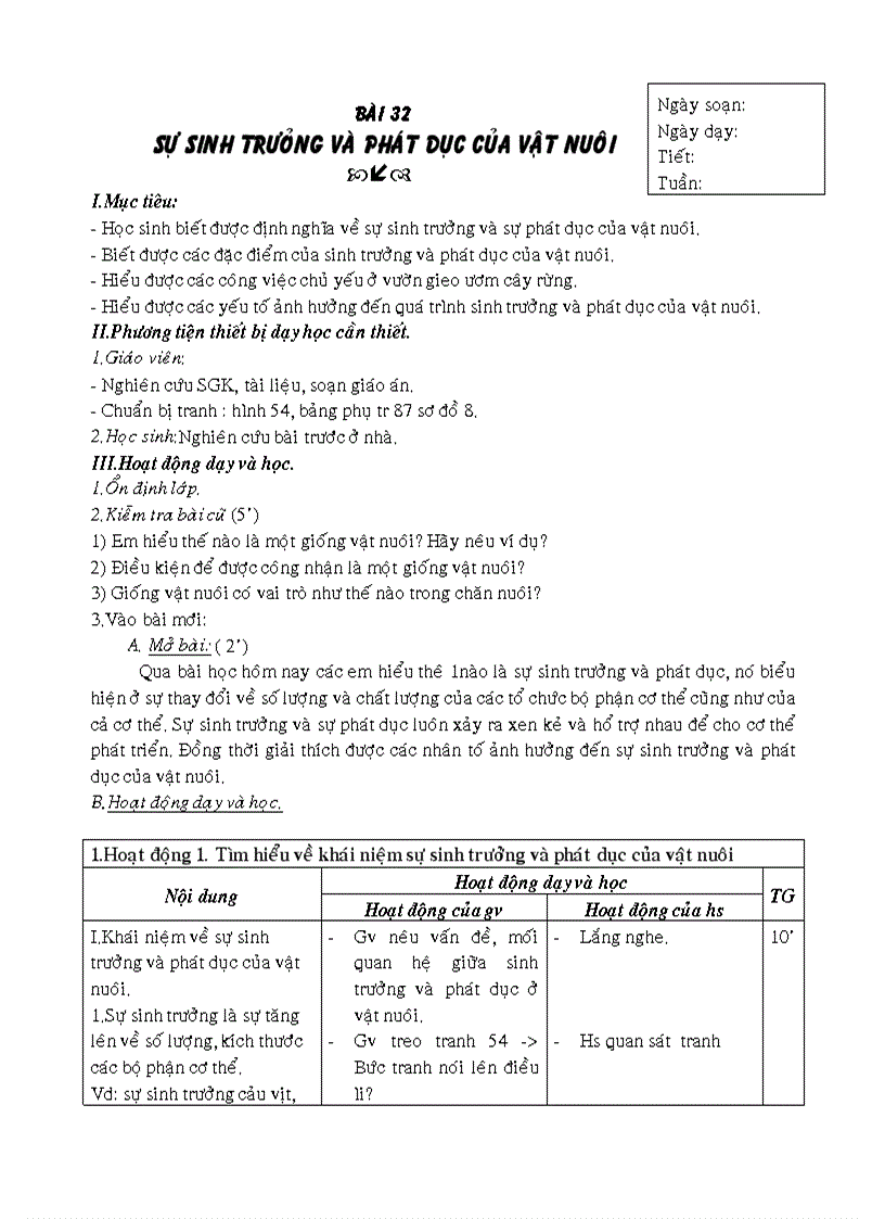 image for page Giáo án công nghệ 7 KH 2