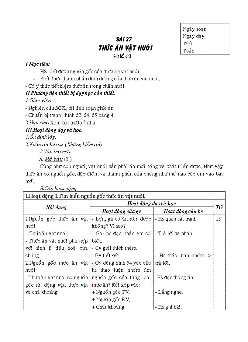 image for page Giáo án công nghệ 7 KH 2