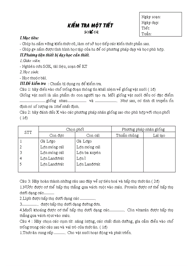 image for page Giáo án công nghệ 7 KH 2