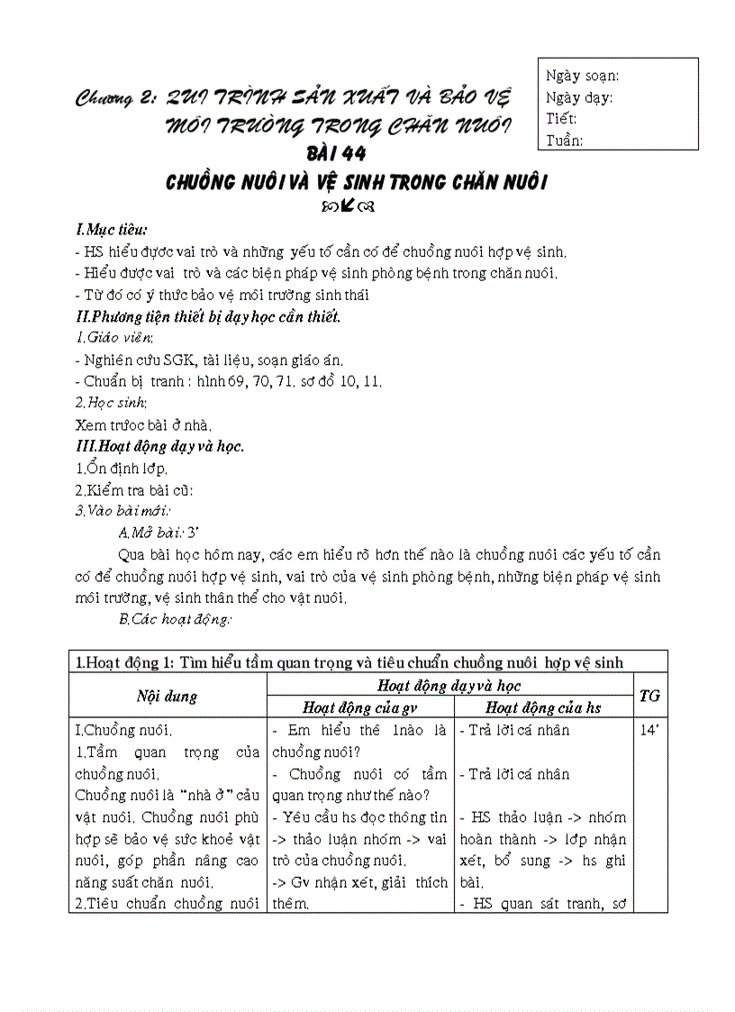 image for page Giáo án công nghệ 7 KH 2