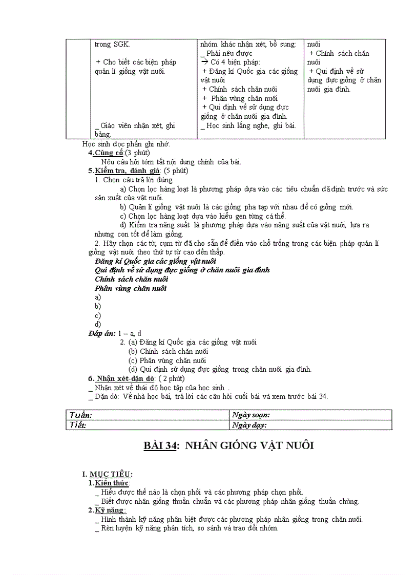 image for page Giáo án Công nghệ 7 mới nhất 2010 2011