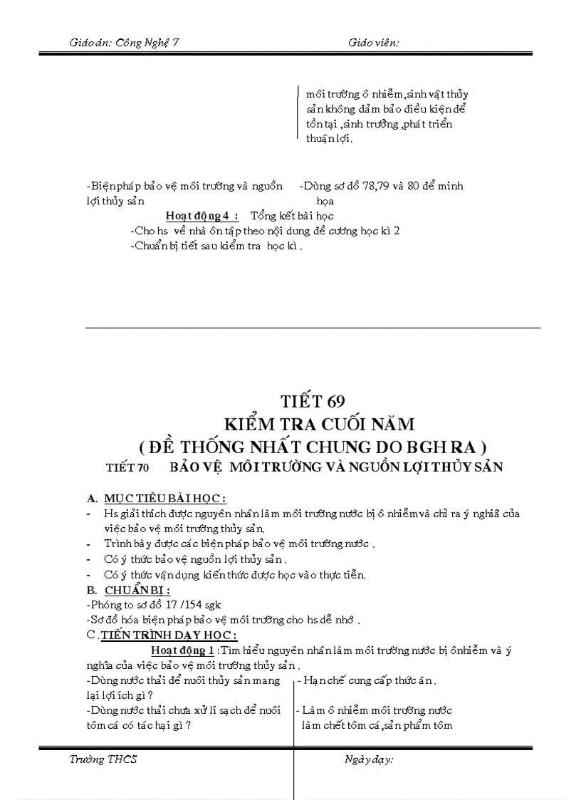 image for page Giao an Cong nghe 7 doc