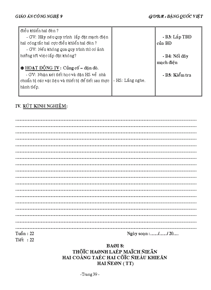 image for page Giáo án CÔNG NGHỆ 9 2011
