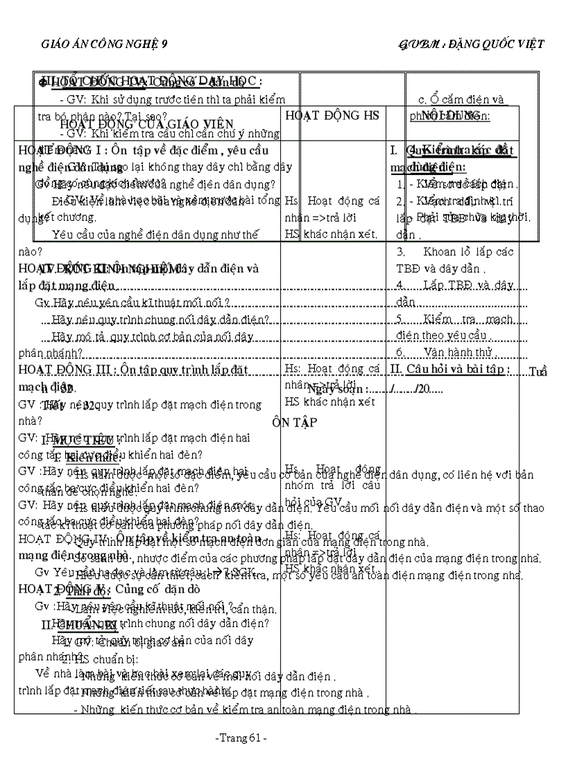 image for page Giáo án CÔNG NGHỆ 9 2011