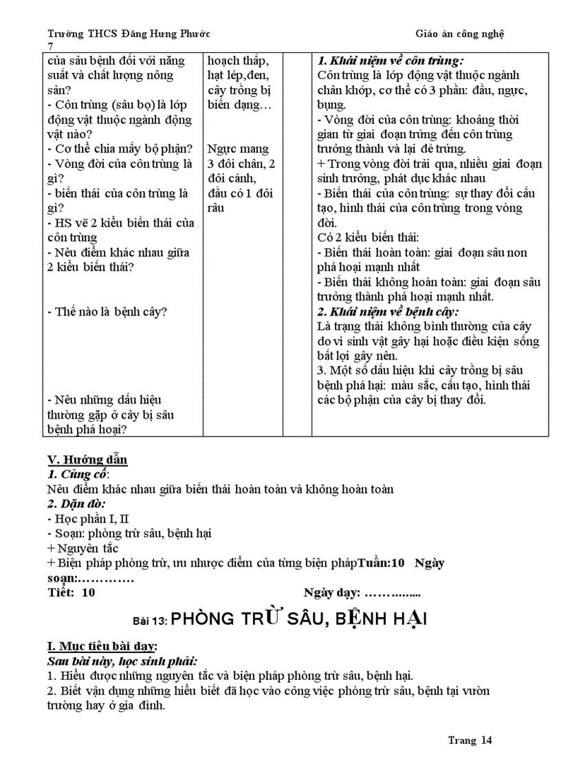 image for page Giáo án Công nghệ HK1