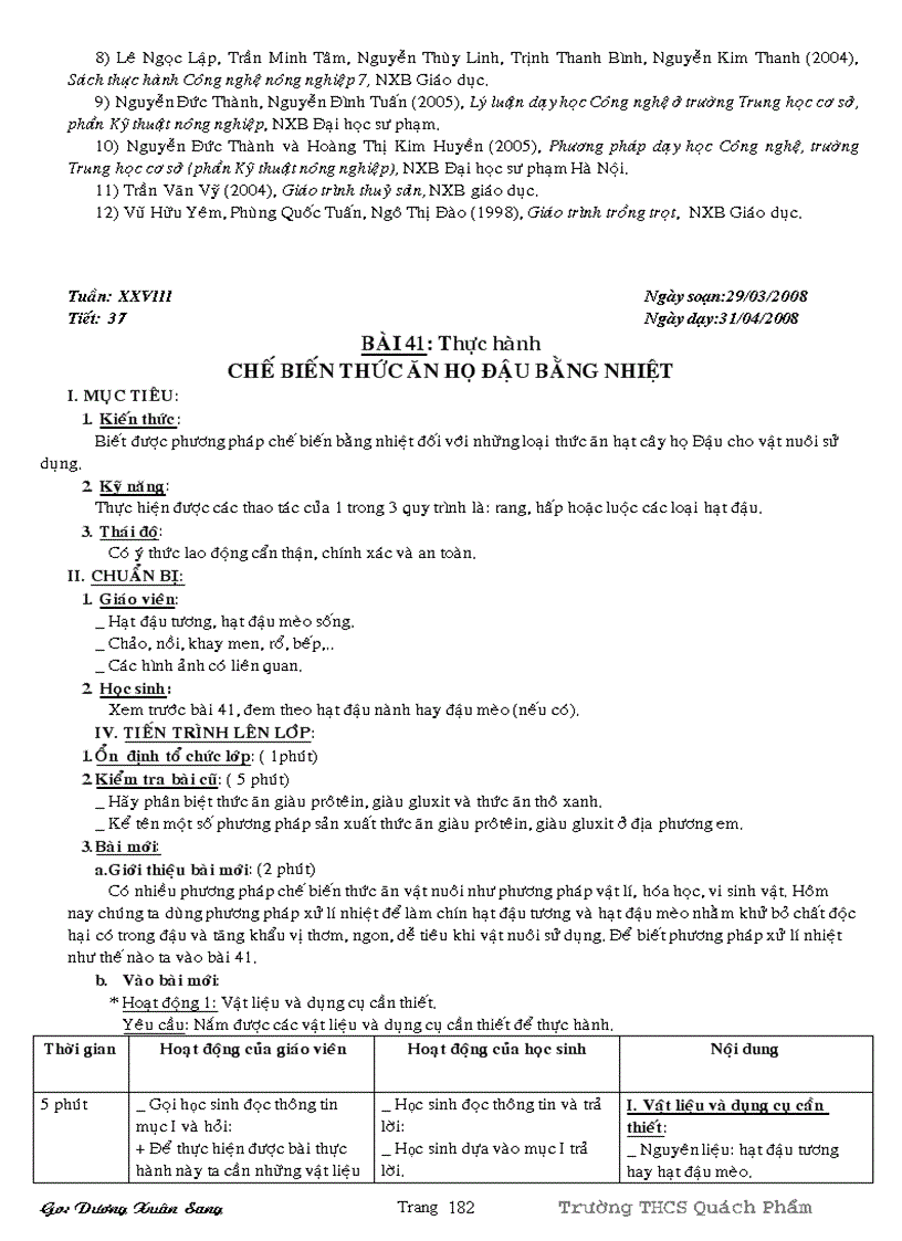 image for page Giáo án công nghệ lớp 7 new