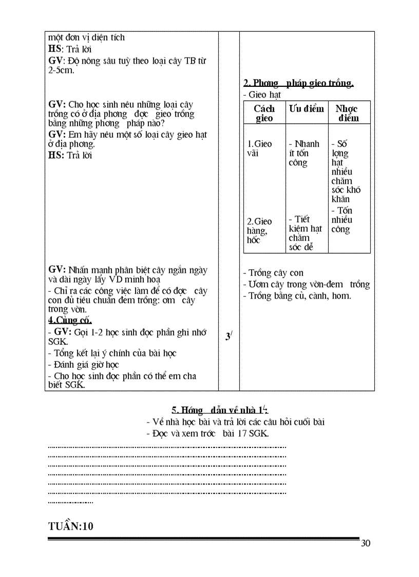 image for page Giáo án Công nghệ lớp 7