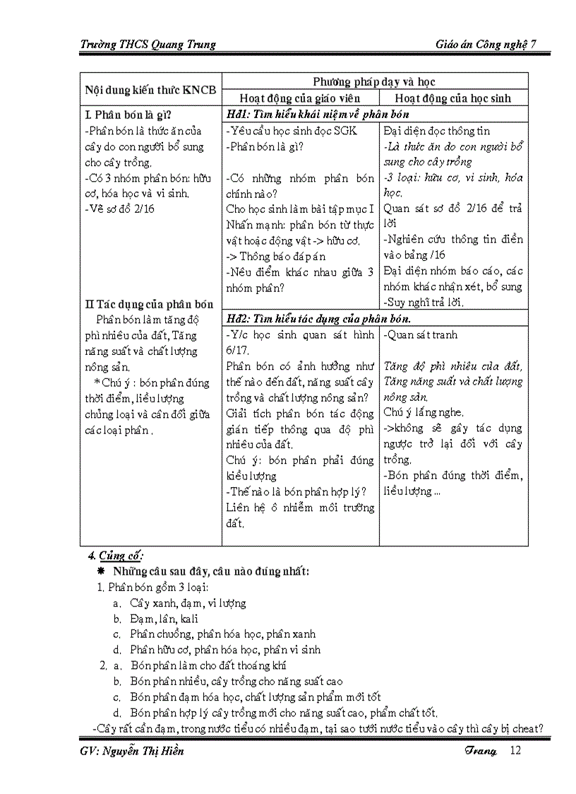 image for page Giáo án CN7 cả năm 1