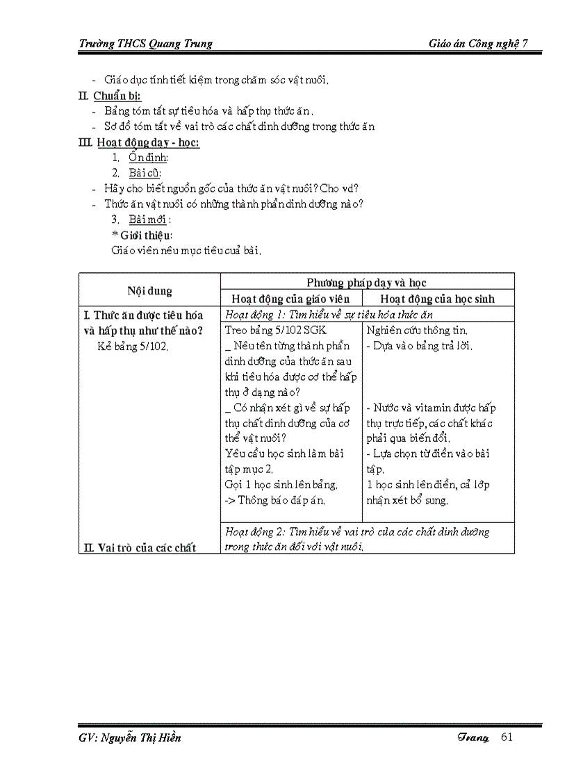 image for page Giáo án CN7 cả năm 1