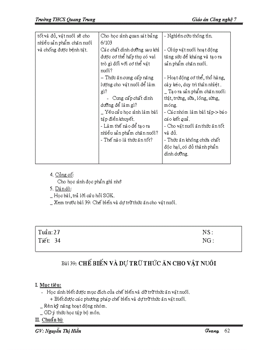 image for page Giáo án CN7 cả năm 1