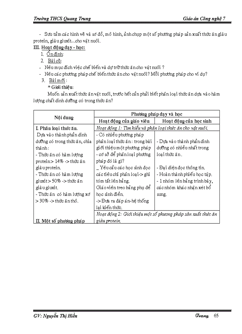 image for page Giáo án CN7 cả năm 1