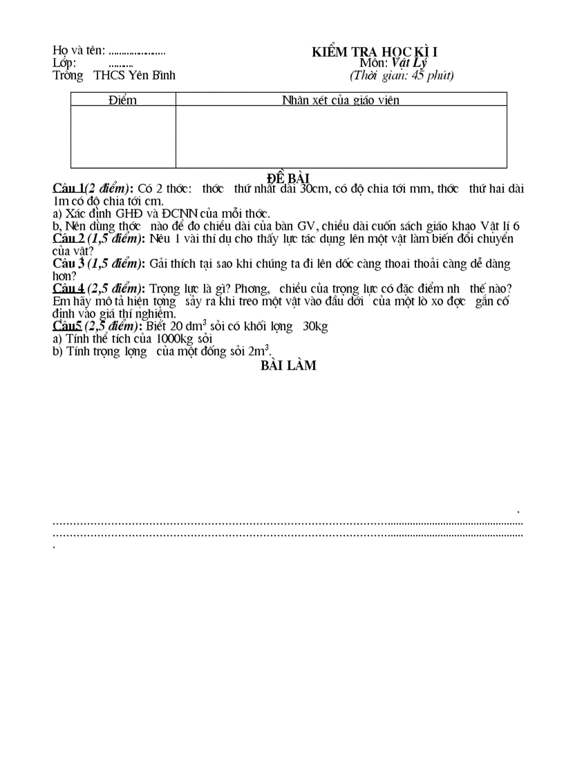 image for page Kiem tra HK I tu luan