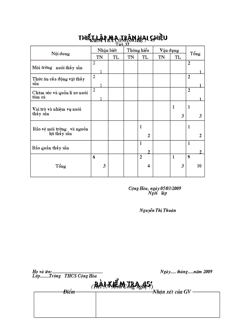 image for page Ma tran kim tra hk