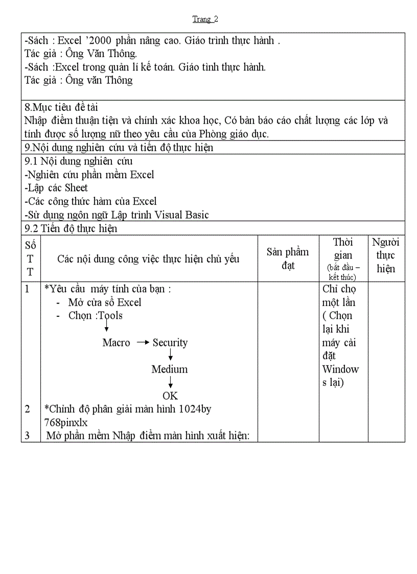 image for page Bảng thuyet minh Phan mem nhap diem