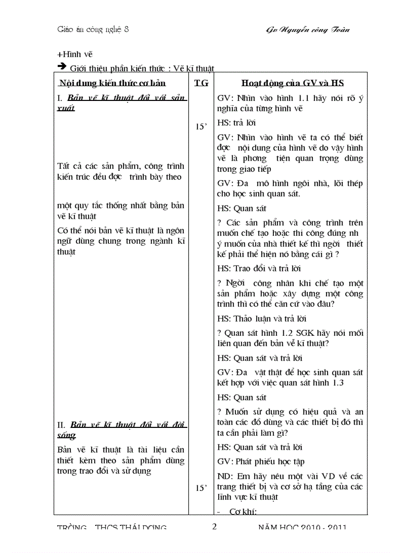 image for page Bo Giao An cong Nghe 8 Chuan