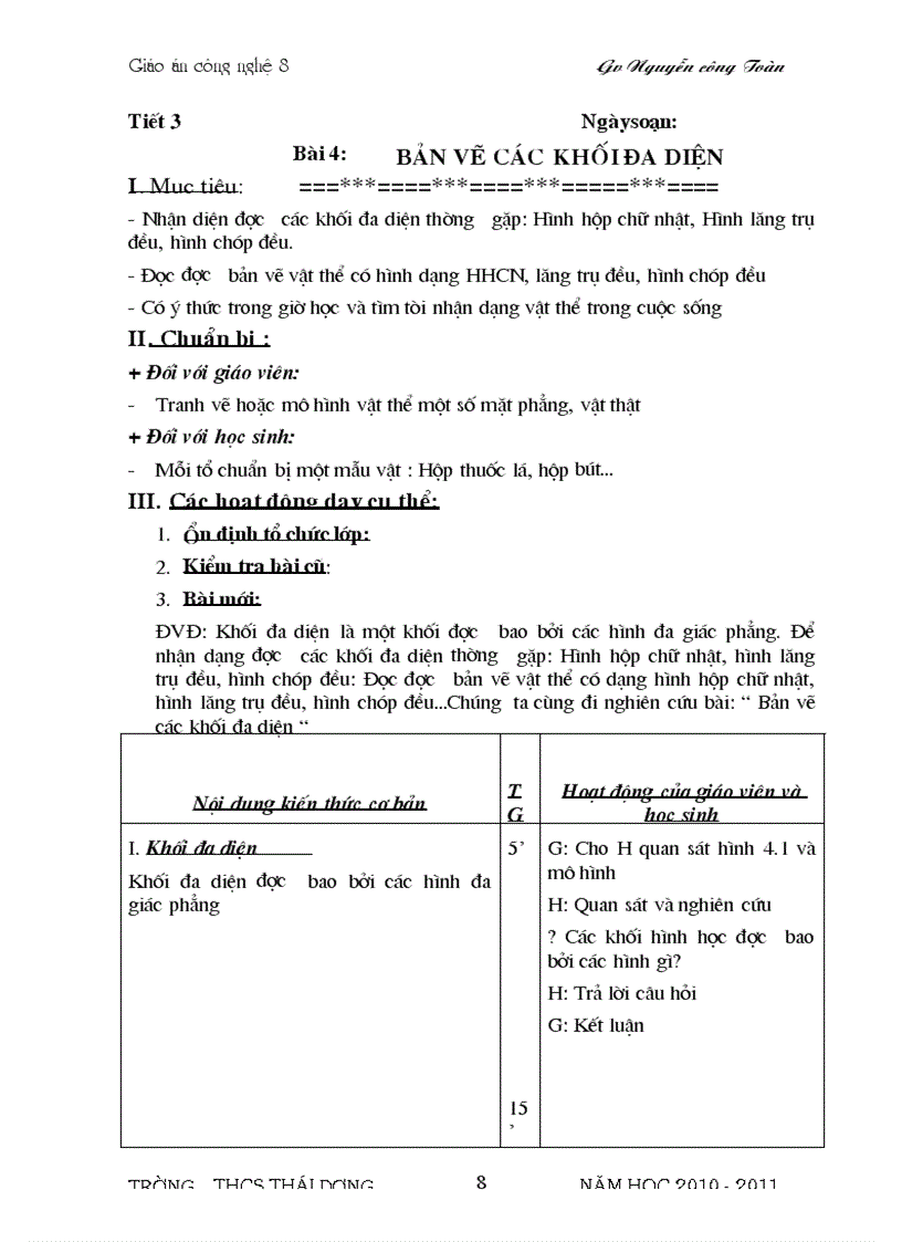 image for page Bo Giao An cong Nghe 8 Chuan