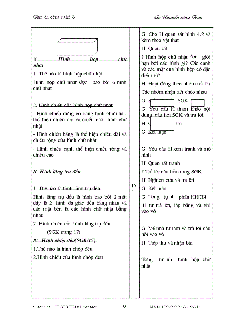 image for page Bo Giao An cong Nghe 8 Chuan