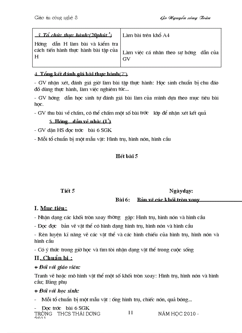 image for page Bo Giao An cong Nghe 8 Chuan