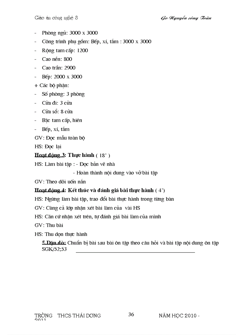 image for page Bo Giao An cong Nghe 8 Chuan