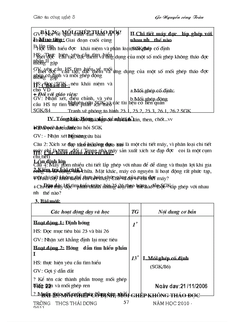 image for page Bo Giao An cong Nghe 8 Chuan