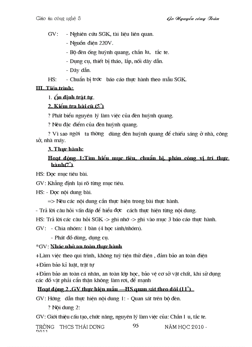 image for page Bo Giao An cong Nghe 8 Chuan