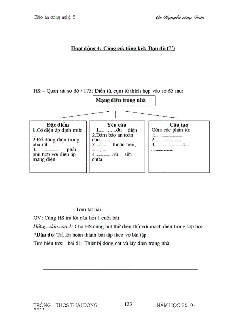 image for page Bo Giao An cong Nghe 8 Chuan