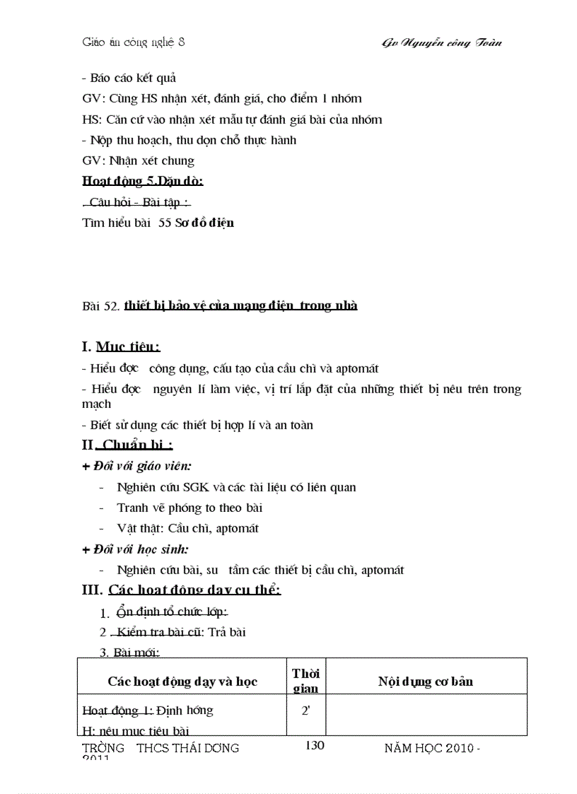 image for page Bo Giao An cong Nghe 8 Chuan