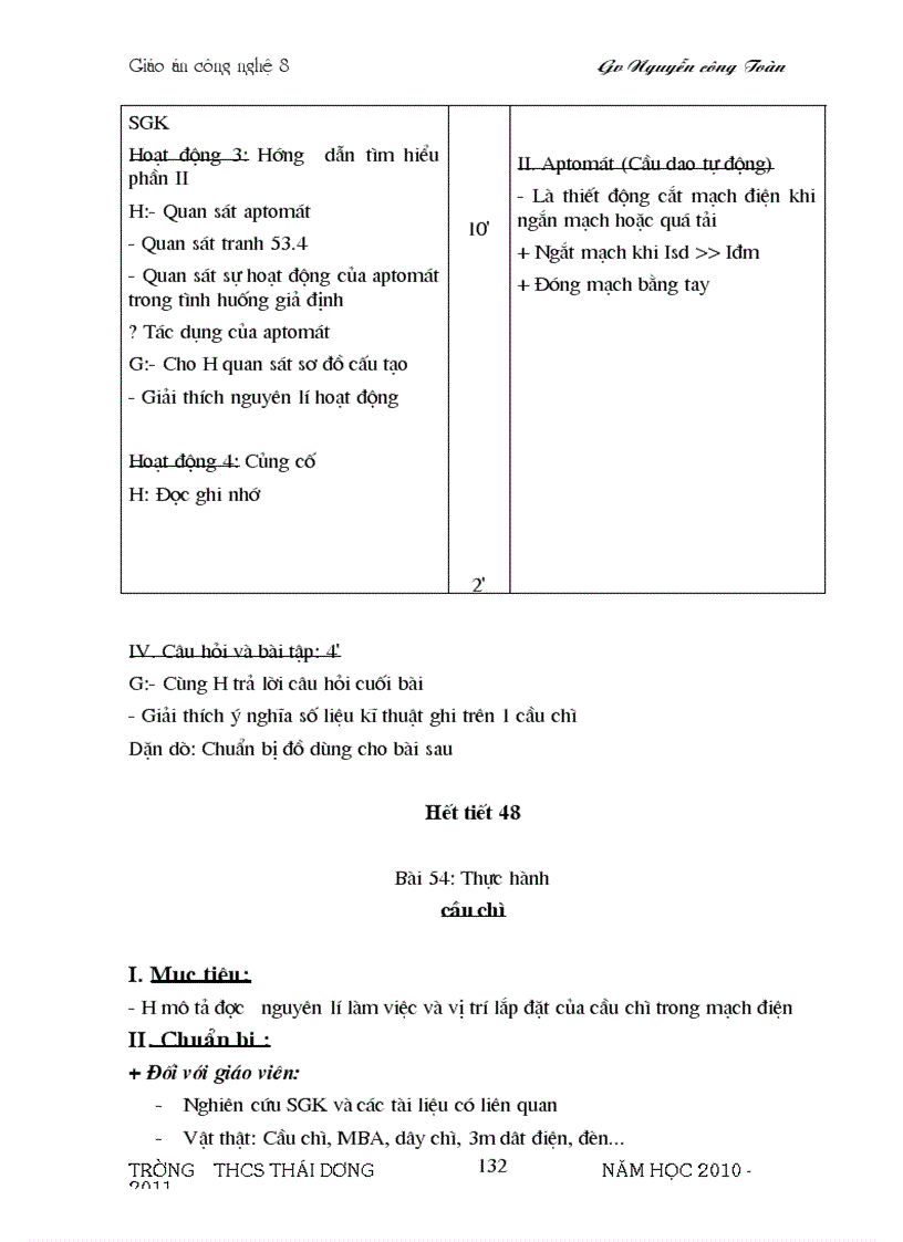 image for page Bo Giao An cong Nghe 8 Chuan