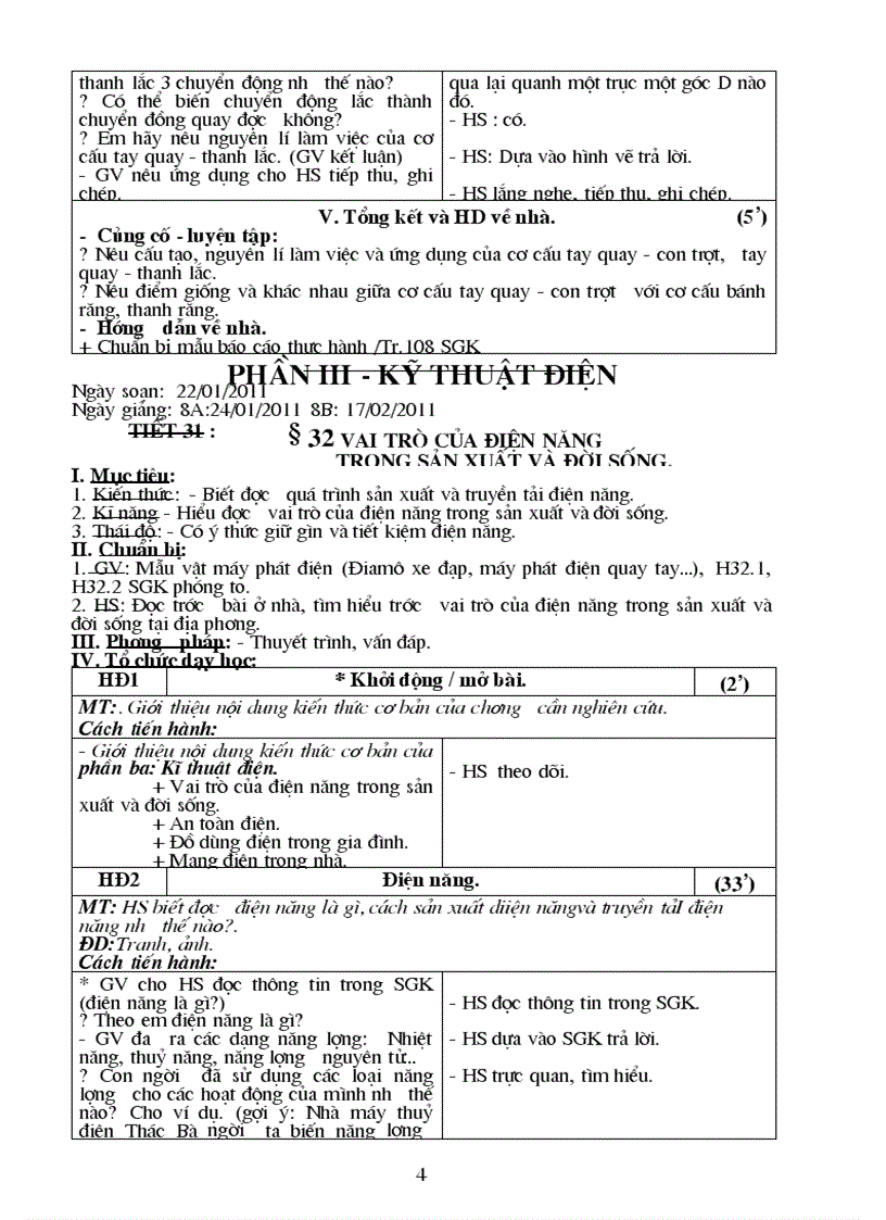 image for page Công Nghệ 8 Kỳ II chuẩn KTKN