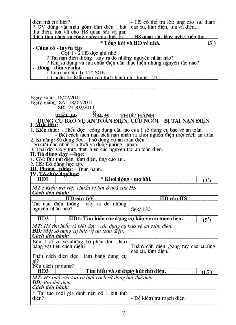 image for page Công Nghệ 8 Kỳ II chuẩn KTKN