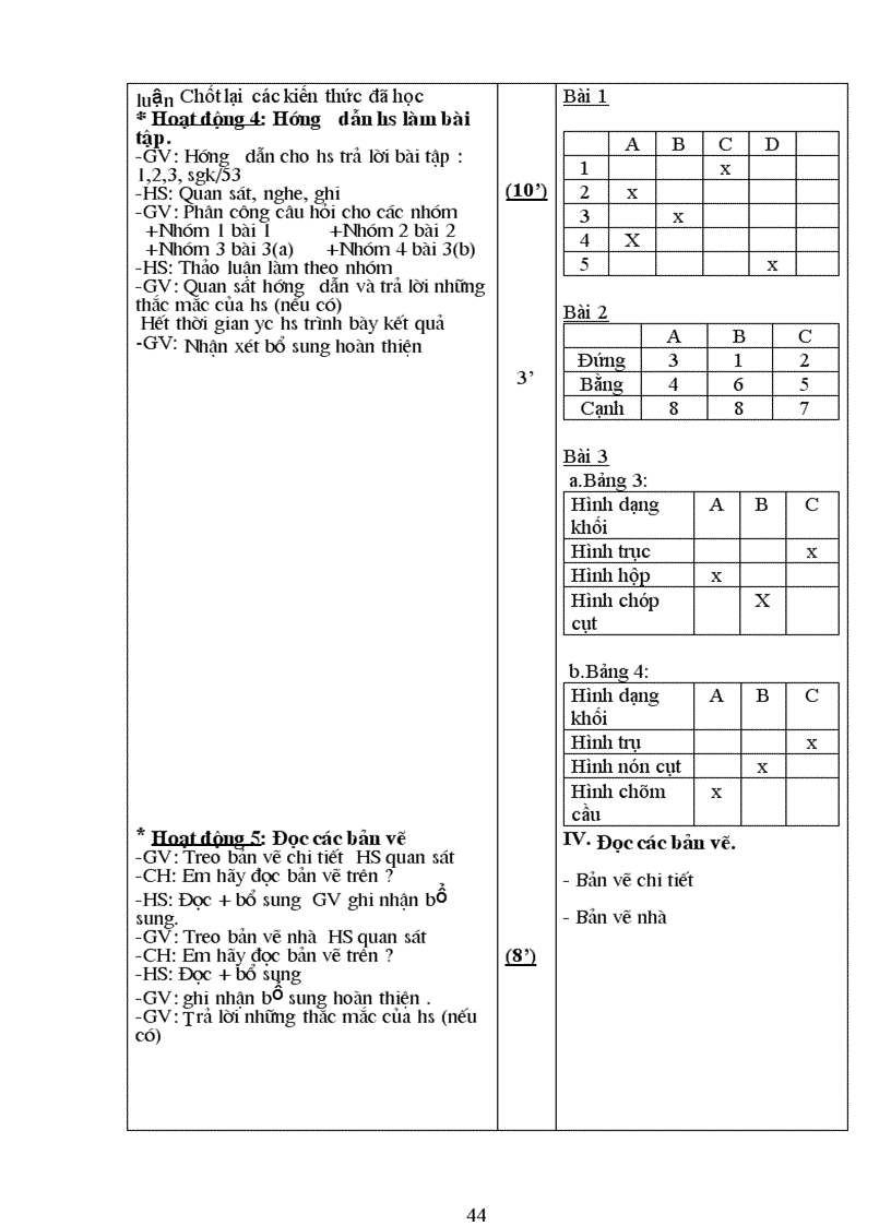 image for page Công nghệ 8 từ tiết 1 10 2 cột chuẩn