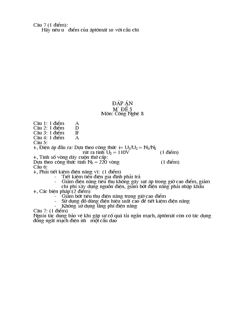 image for page Đề thi học kì I CN 8