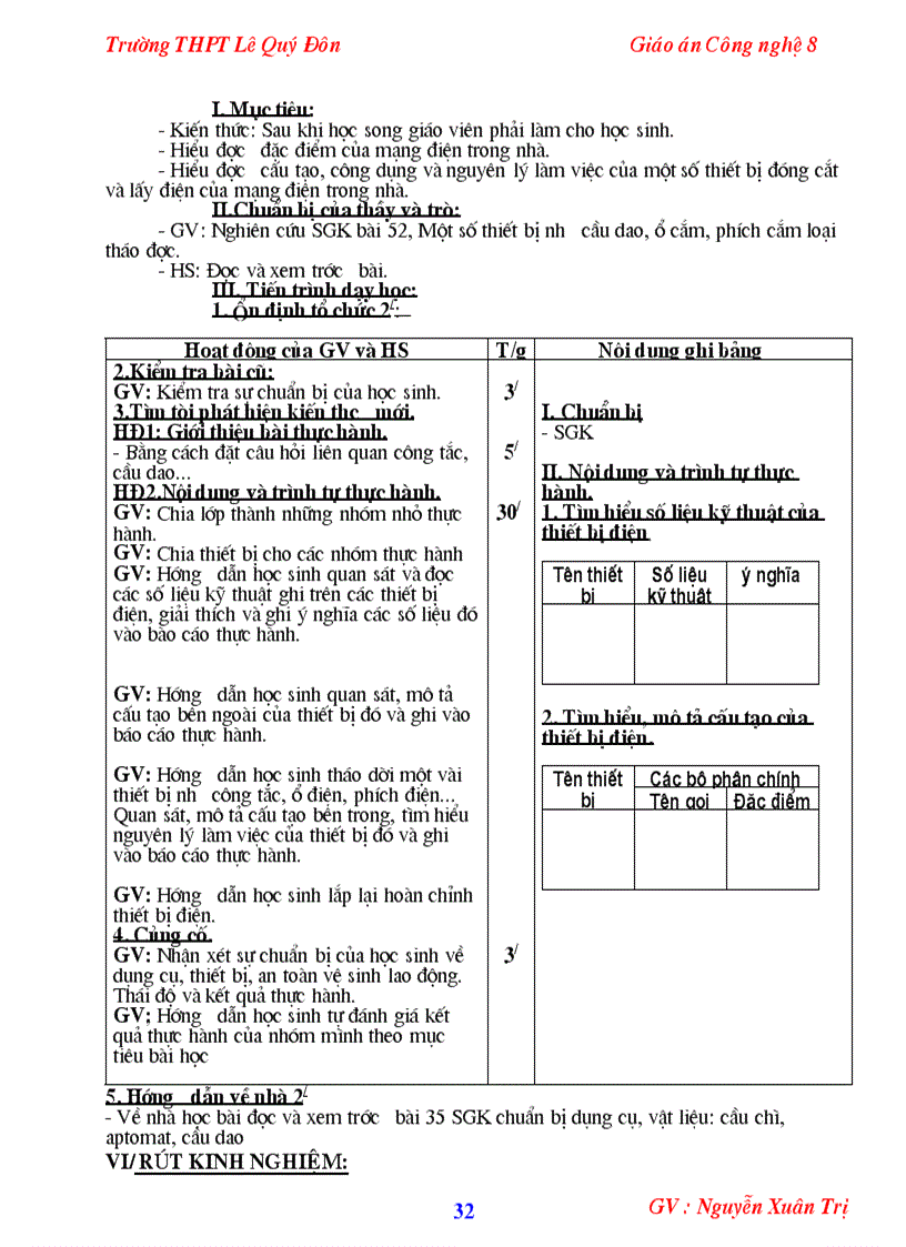 image for page GA Công nghệ 8 HK II 2 cột cực hót