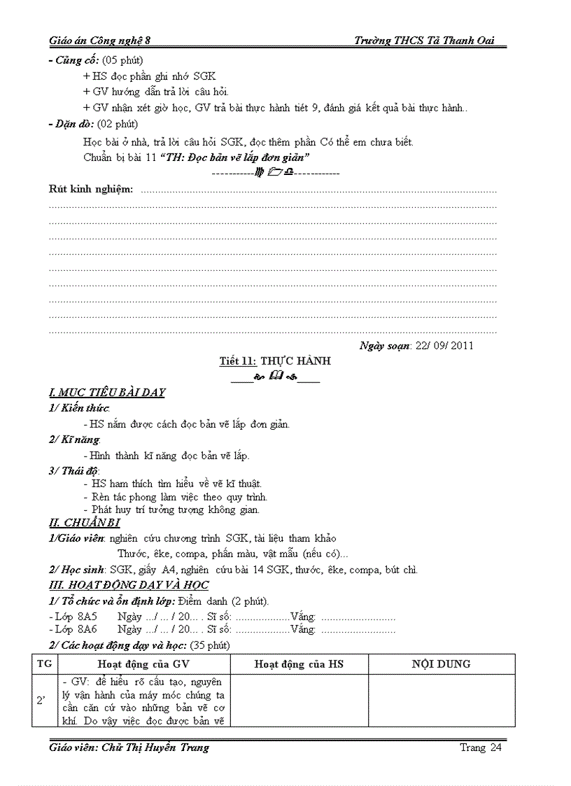 image for page GA công nghe 8 HKI 2011 2012