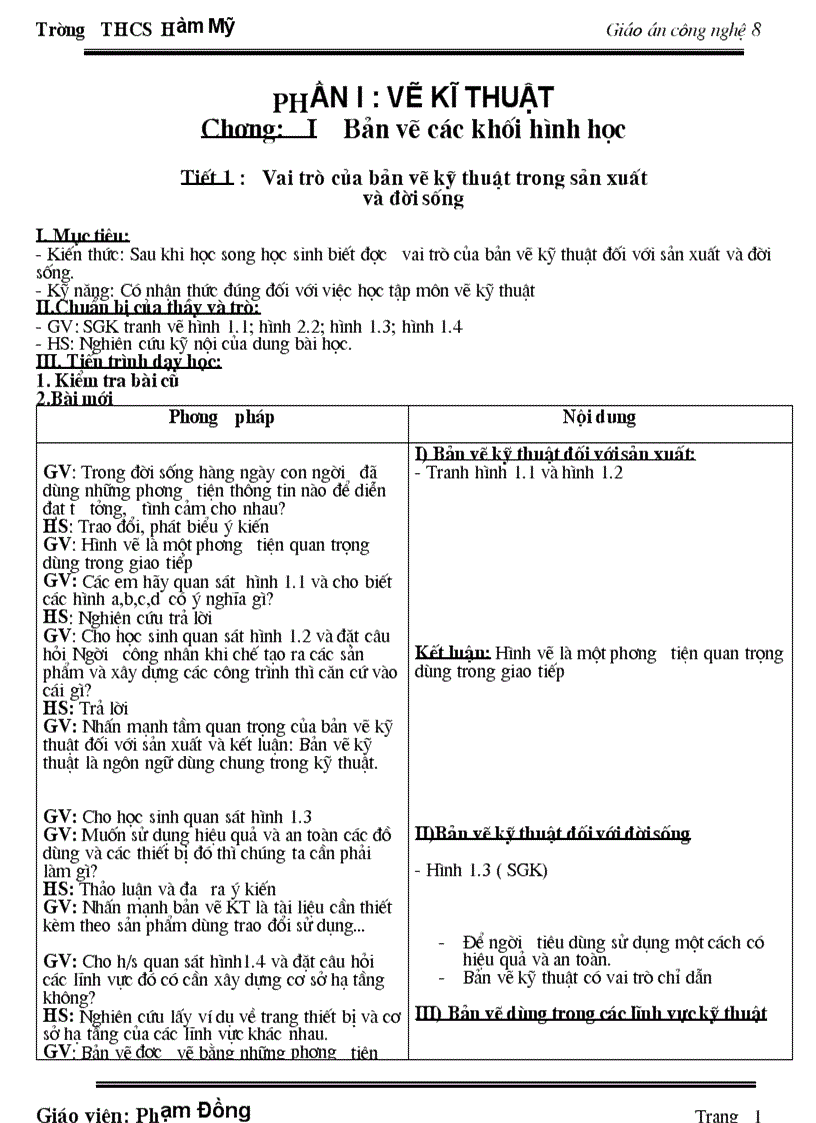 image for page GA Công nghệ 8 Chuẩn KT HKI