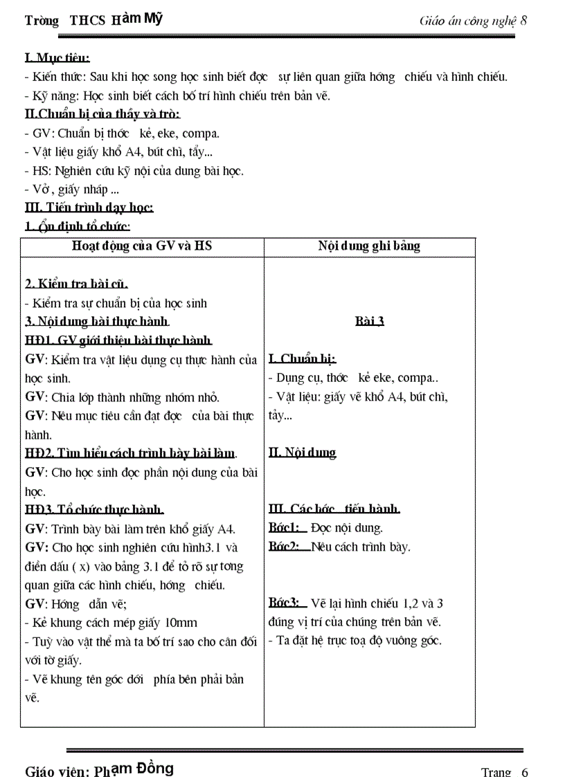 image for page GA Công nghệ 8 Chuẩn KT HKI