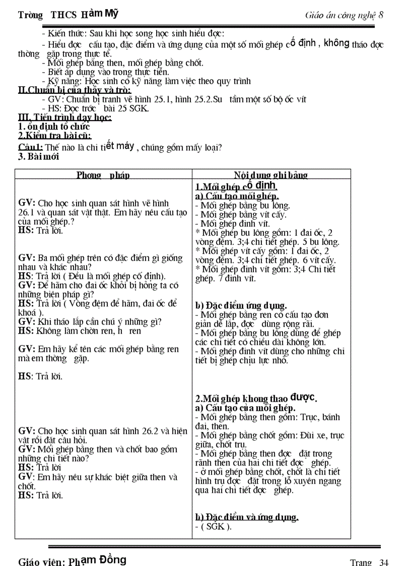 image for page GA Công nghệ 8 Chuẩn KT HKI