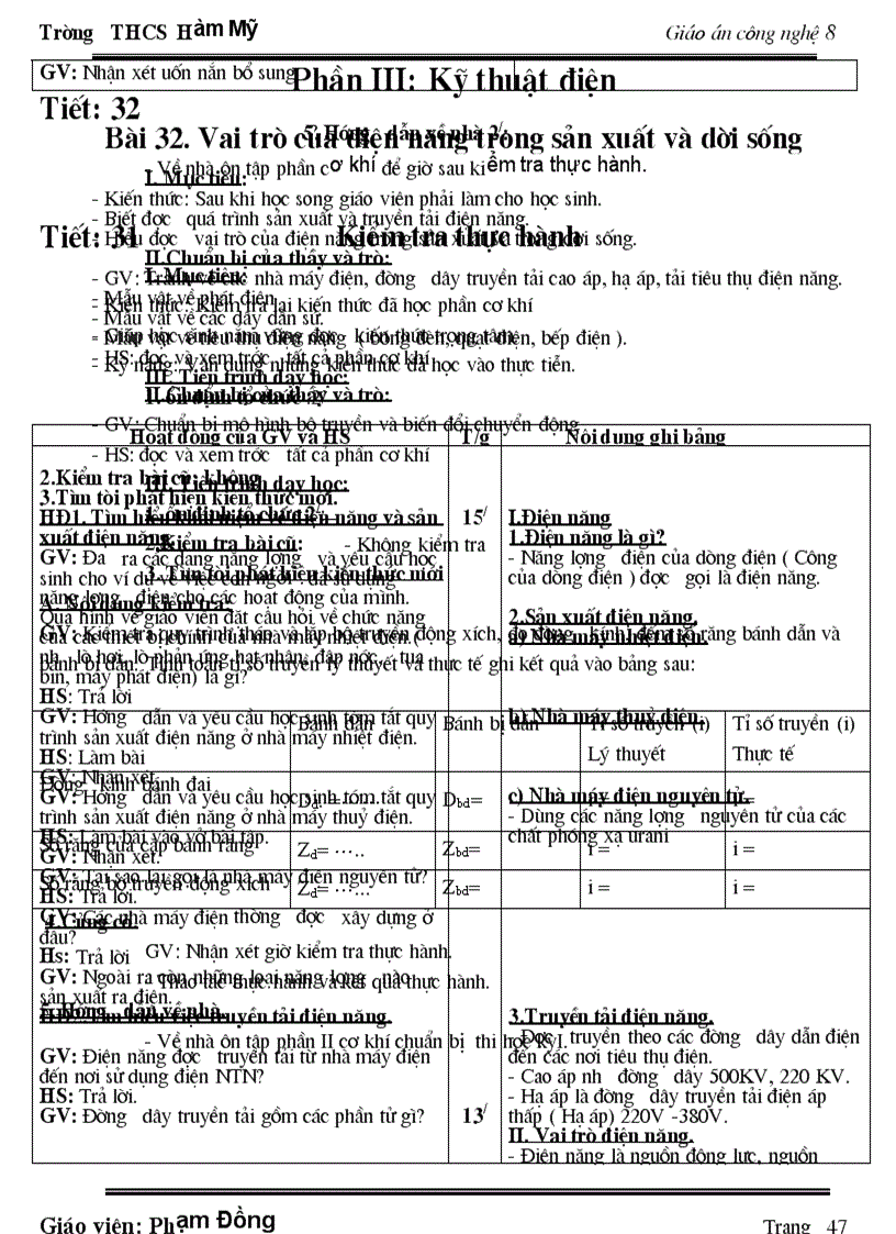 image for page GA Công nghệ 8 Chuẩn KT HKI