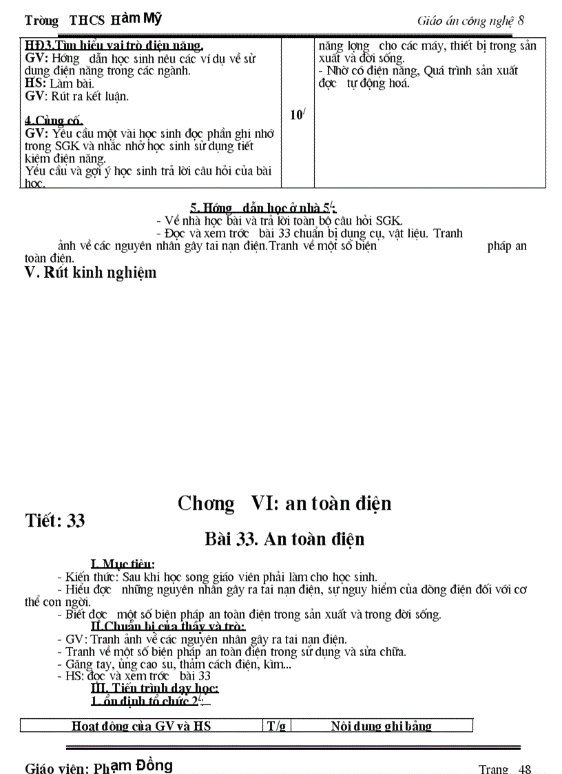 image for page GA Công nghệ 8 Chuẩn KT HKI