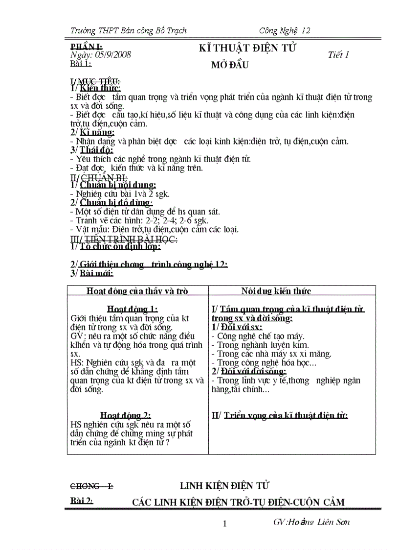 image for page Giáo án CN 12 chuẩn