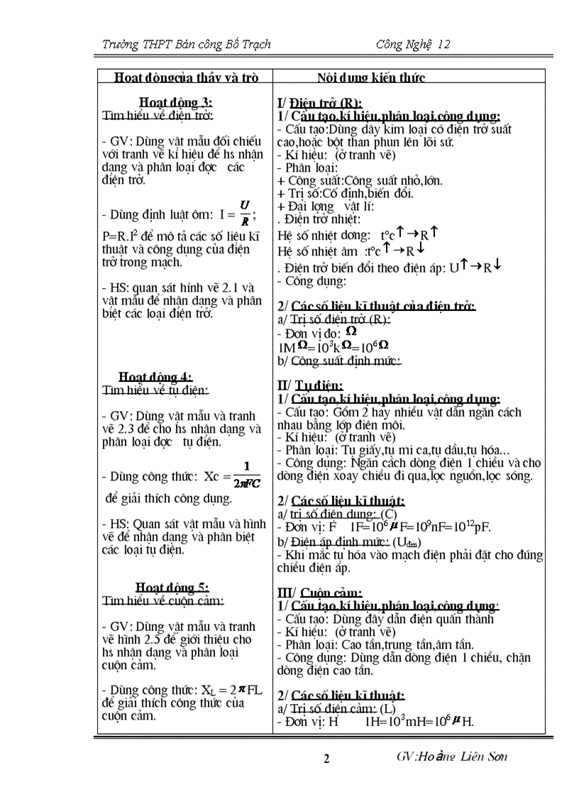 image for page Giáo án CN 12 chuẩn