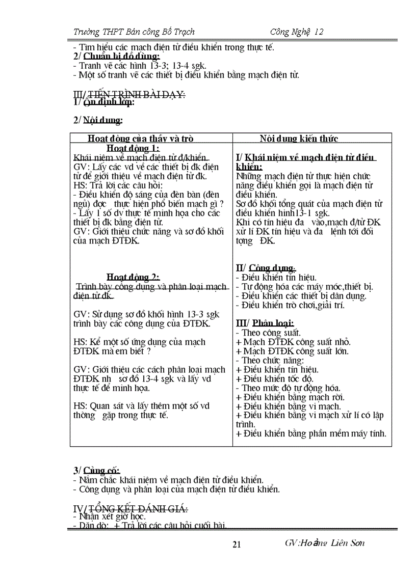 image for page Giáo án CN 12 chuẩn