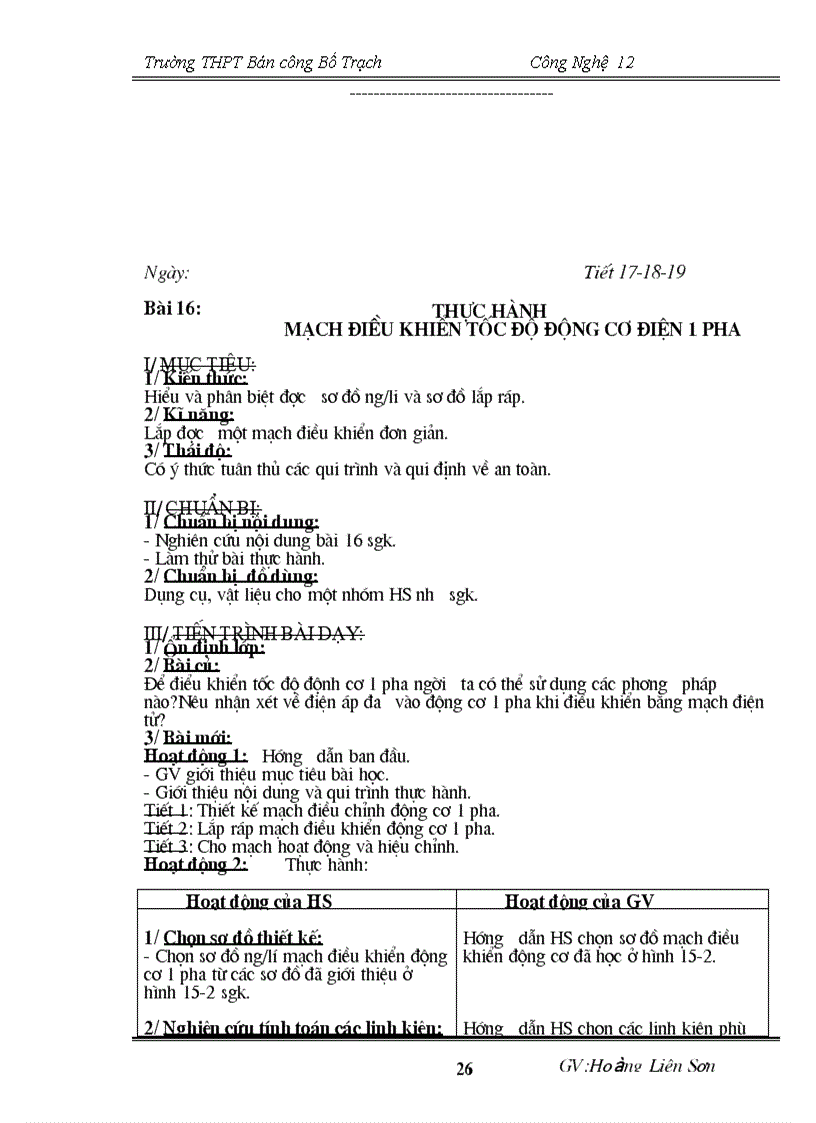 image for page Giáo án CN 12 chuẩn