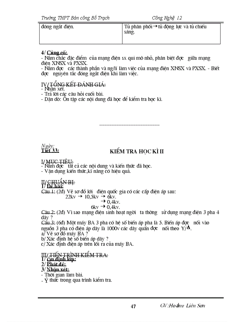 image for page Giáo án CN 12 chuẩn