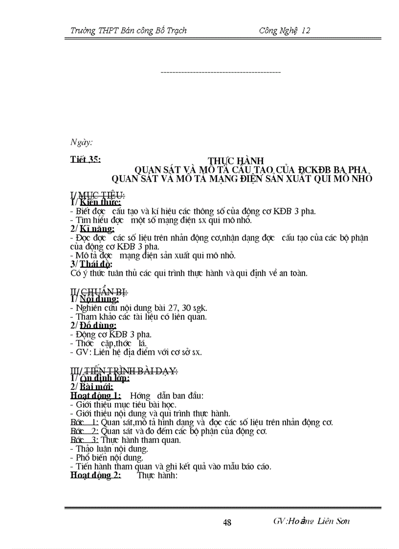 image for page Giáo án CN 12 chuẩn