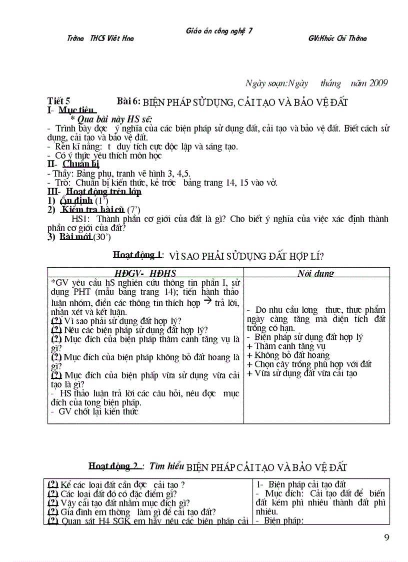 image for page Giao an CN 7