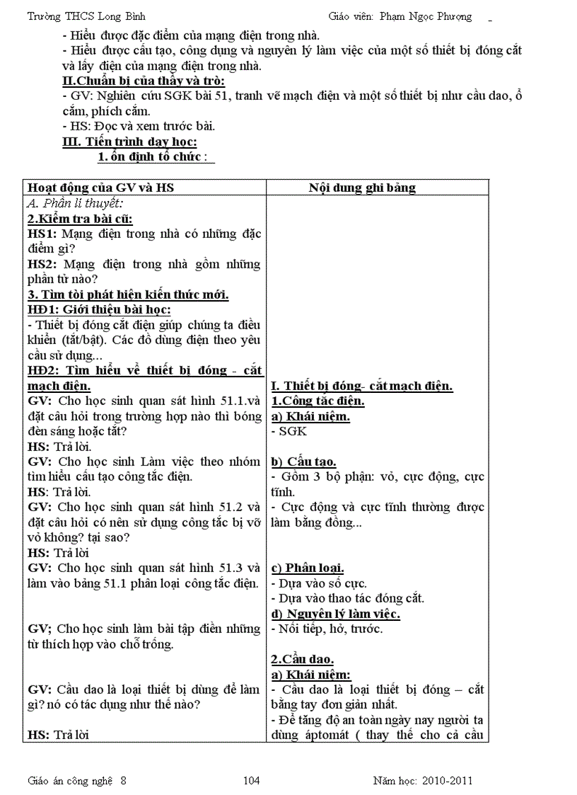image for page Giáo án CN8 Chuẩn ktkn 3 cột